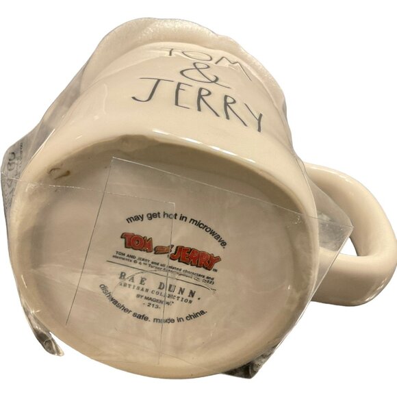 Tom and Jerry Rae Dunn Turner Entertainment Artisan Collection Mug with Lid NWT - Picture 7 of 7